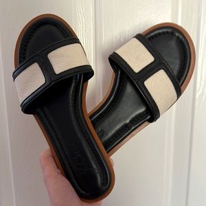 J Crew Canvas Slide Sandals